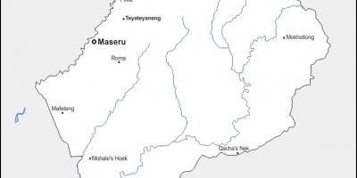 Χάρτης της maputsoe Λεσότο