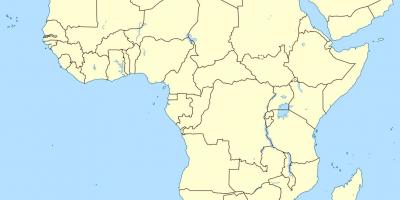 Χάρτης του Λεσότο στο χάρτη της αφρικής