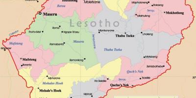 Ο χάρτης του Λεσότο
