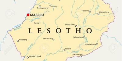 Χάρτης της μαζέρου Λεσότο